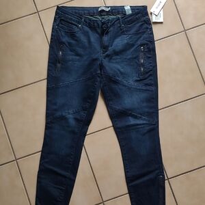 JustFab Blue Skinny Jeans Stretch Denim